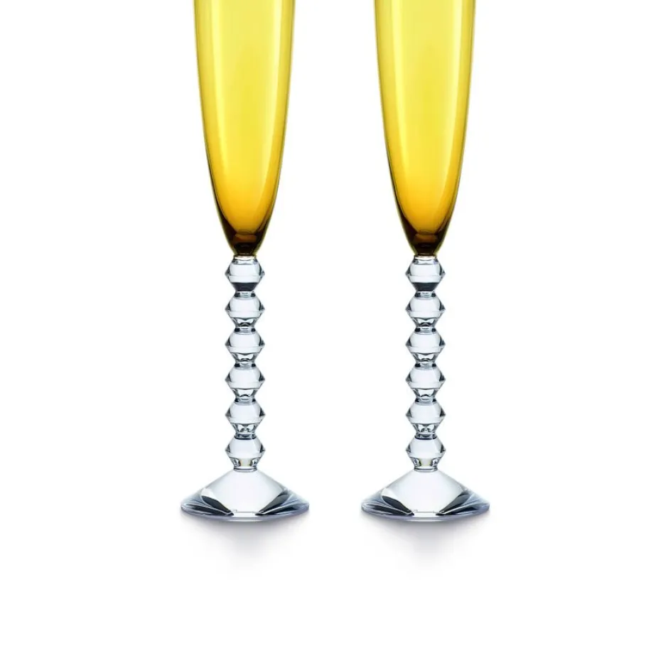Discount Véga flutissimo ambre x2 baccarat Art De La Table|Verre À Pied