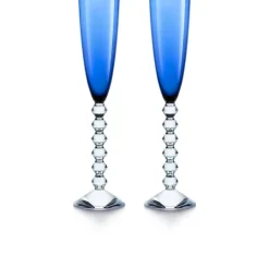 Hot Véga flutissimo bleu x2 baccarat Art De La Table|Flûte Champagne