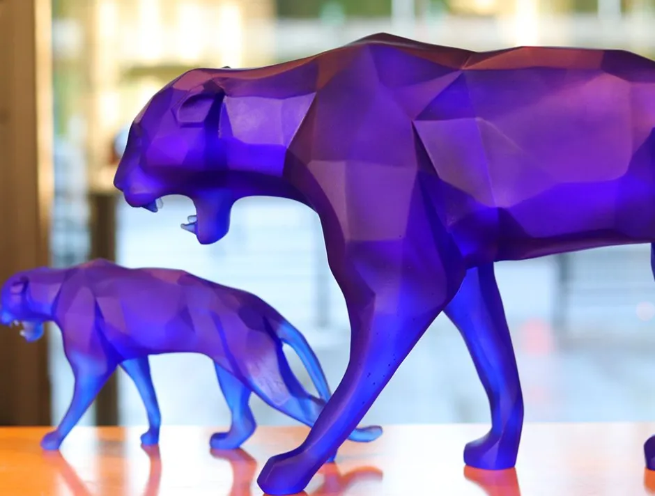 Hot Wild panther bleu orlinski daum Editions D’Art|Bestiaire