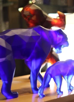 Hot Wild panther bleu orlinski daum Editions D’Art|Bestiaire