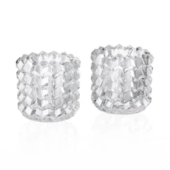 Clearance Zig Zag photophore x2 Baccarat Coupes, Coupelles Et Photophores|Photophores, Bougeoirs Cristal